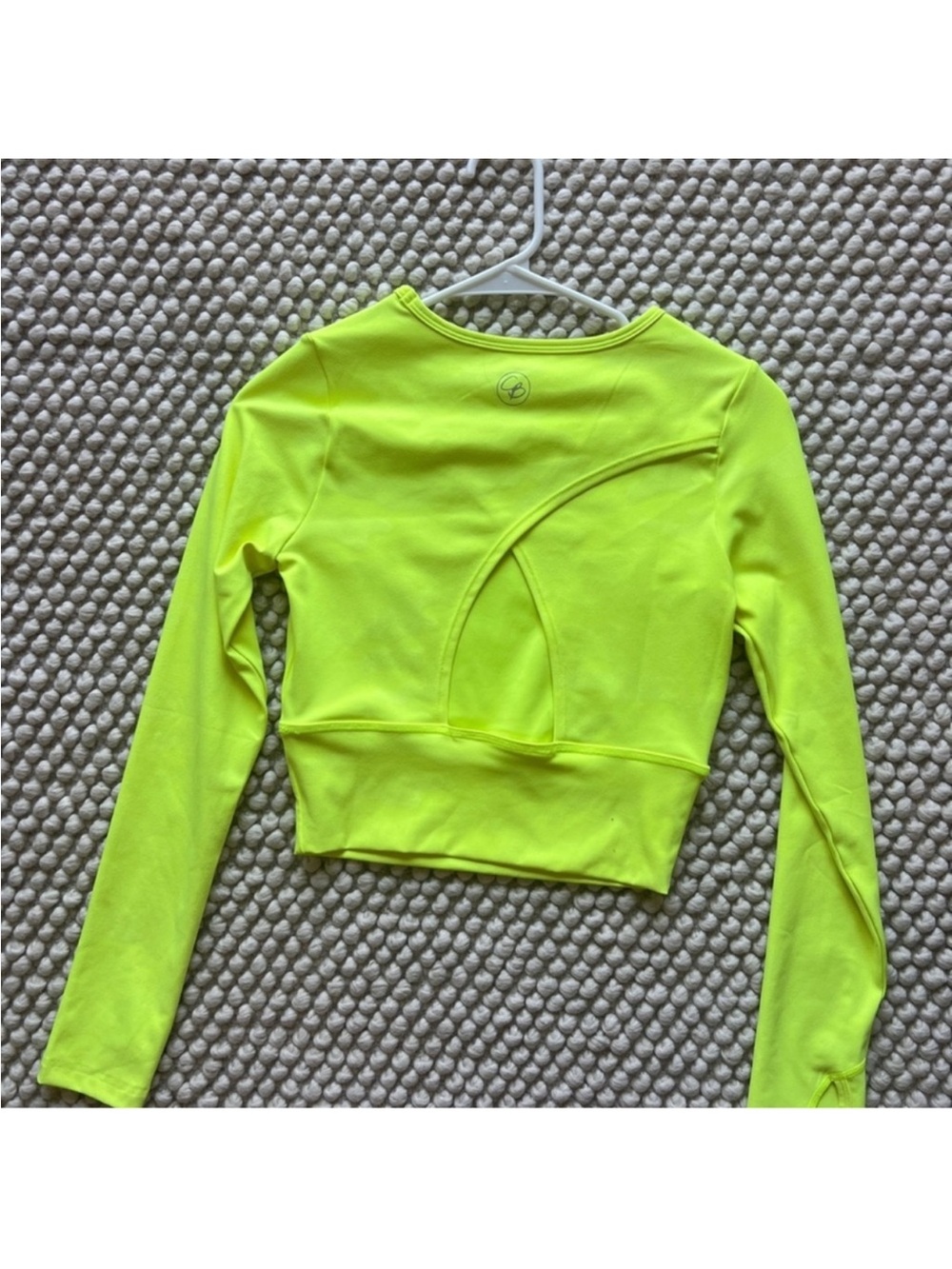Celestial Bodiez Neon Yellow Long Sleeve Crop Top